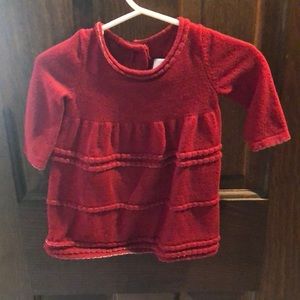 Baby’s first Christmas!  Dress and tights.